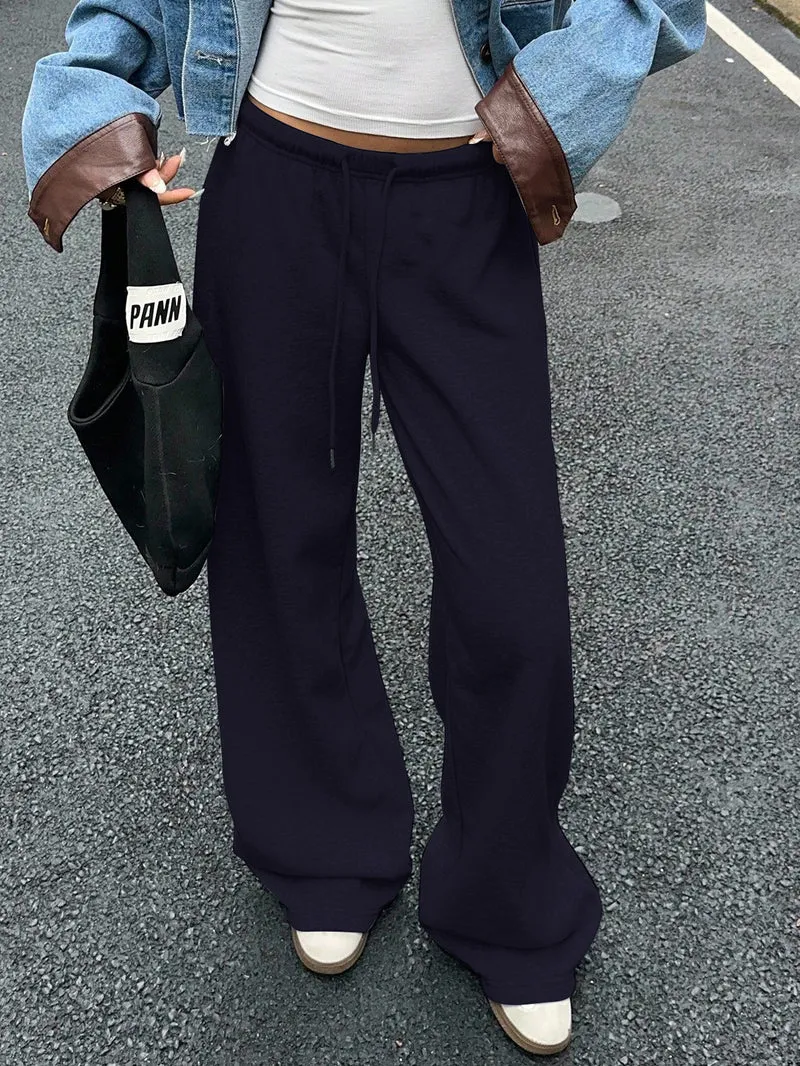Damen bequeme Sweatpants im weiten Schnitt Drune