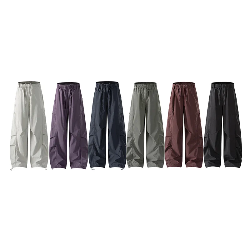 Herren Tech-Cargo-Hose aus wind- und wasserabweisendem Nylon mit elastischem Bund & Multifunktionstaschen Drune