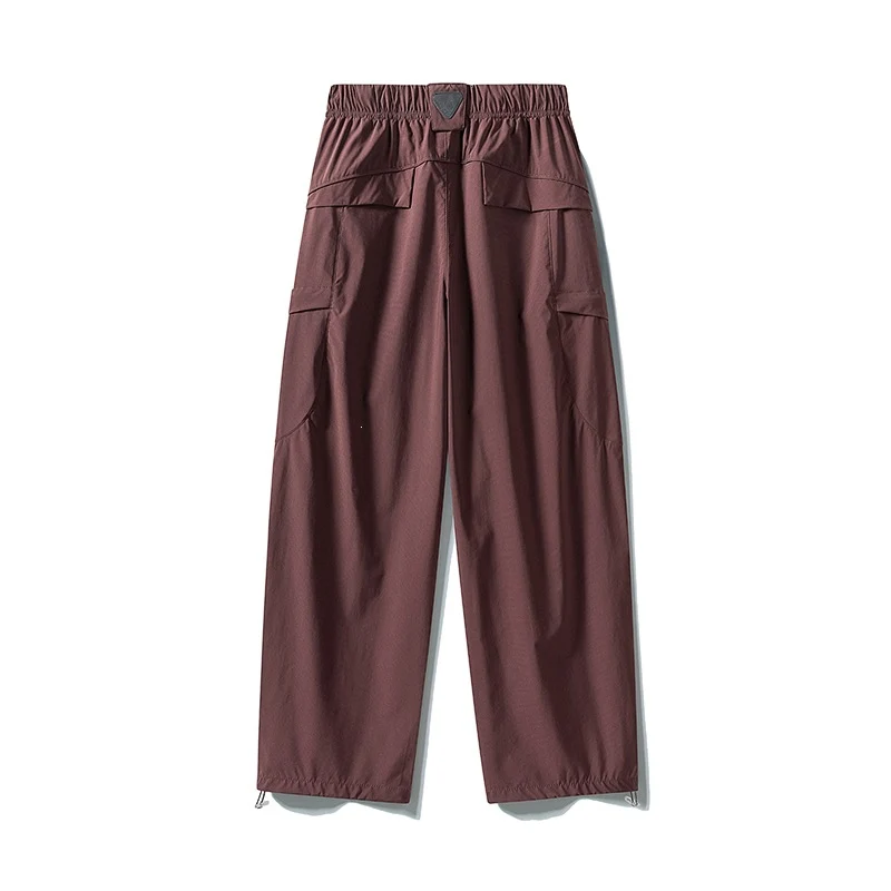 Herren Tech-Cargo-Hose aus wind- und wasserabweisendem Nylon mit elastischem Bund & Multifunktionstaschen Drune