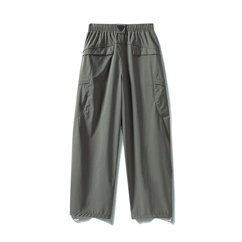 Herren Tech-Cargo-Hose aus wind- und wasserabweisendem Nylon mit elastischem Bund & Multifunktionstaschen Drune