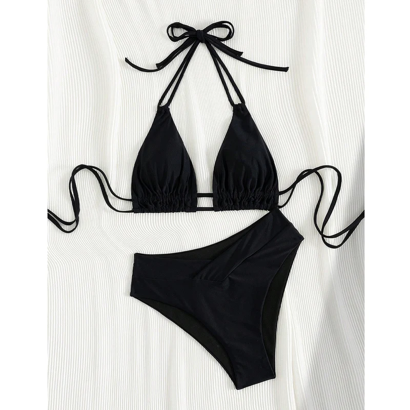 Damen Triangel-Bikini mit verstellbaren Trägern und modischem Schnitt Drune