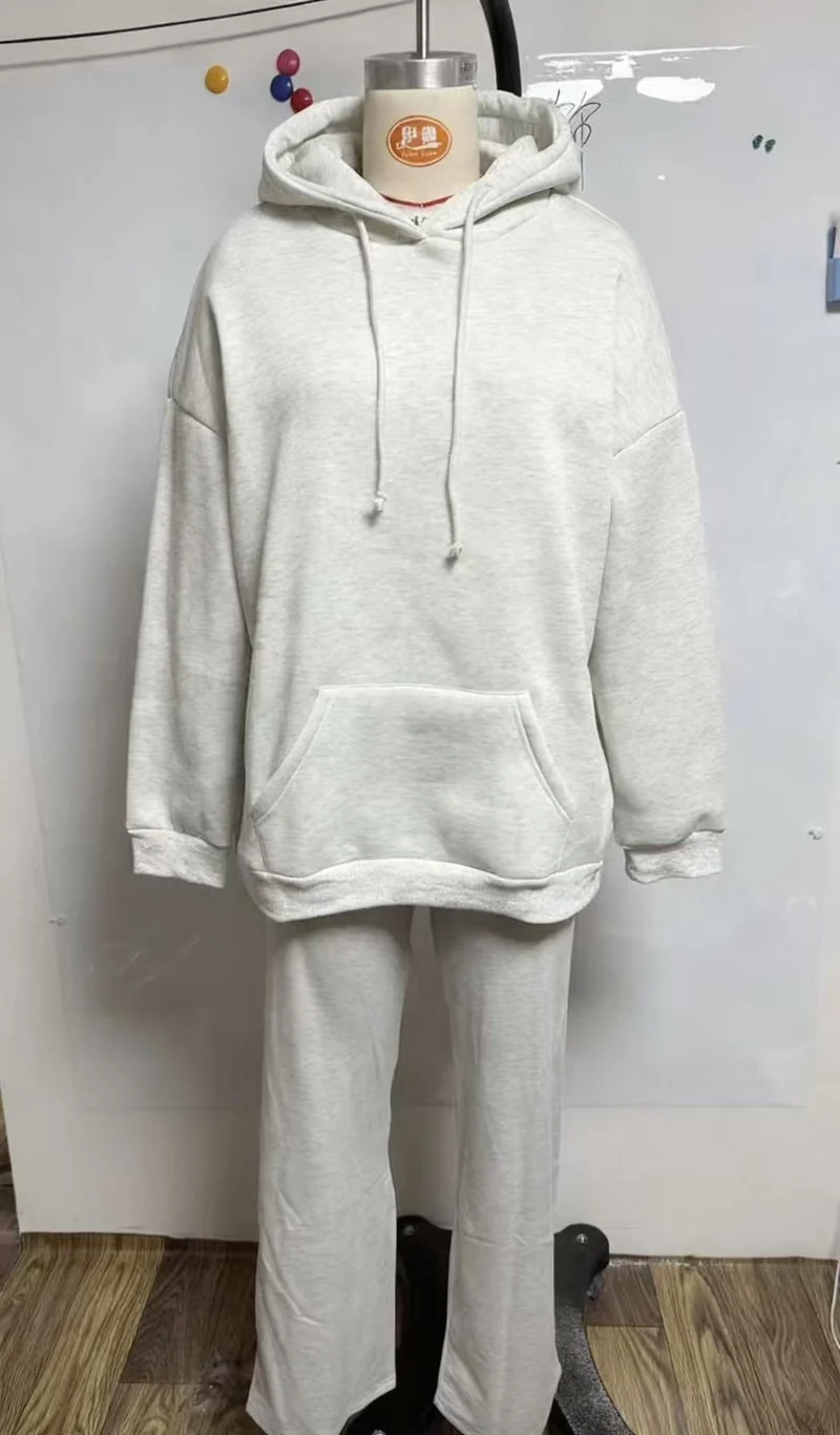 Damen Weite Palazzo-Yoga-Hose mit hohem Umschlagbund Drune