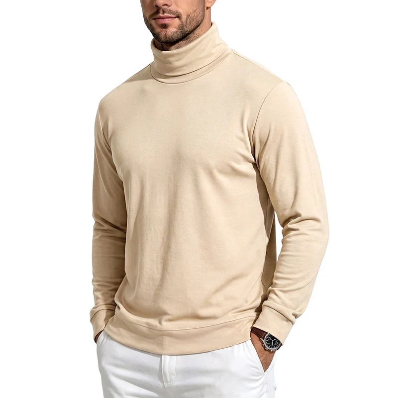 Herren Feiner Rollkragenpullover aus Baumwollmischung mit schmaler Passform Drune