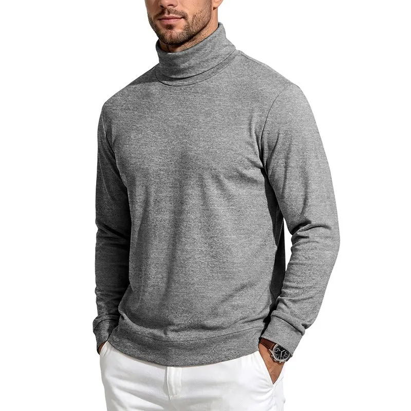 Herren Feiner Rollkragenpullover aus Baumwollmischung mit schmaler Passform Drune
