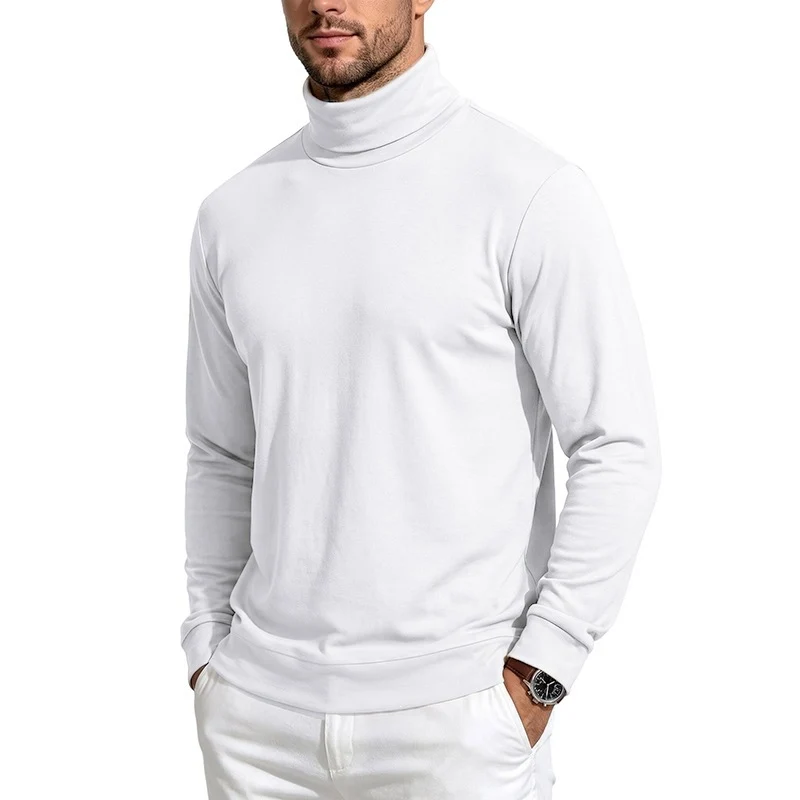 Herren Feiner Rollkragenpullover aus Baumwollmischung mit schmaler Passform Drune