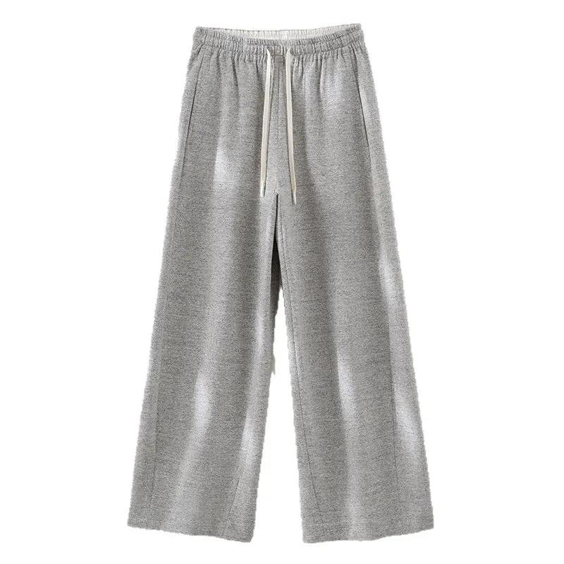 Damen Weite Loungehose mit elastischem Bund, Kordelzug und seitlichen Eingrifftaschen Drune