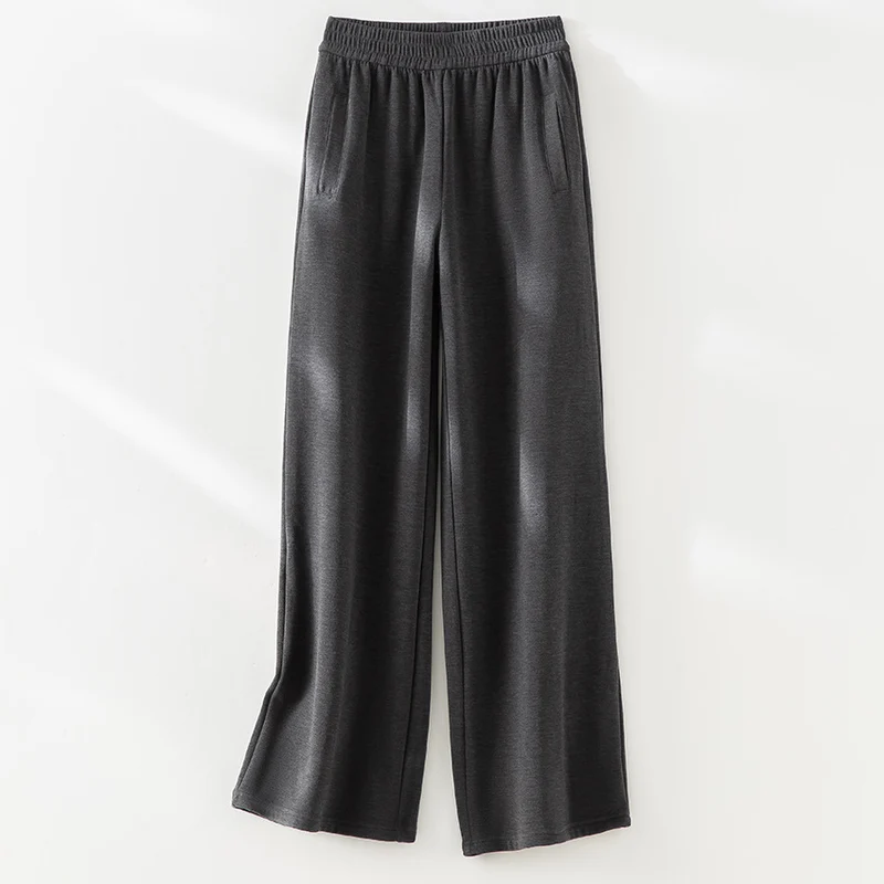 Damen Weite Komforthose mit hohem elastischem Bund und seitlichen Eingrifftaschen Drune