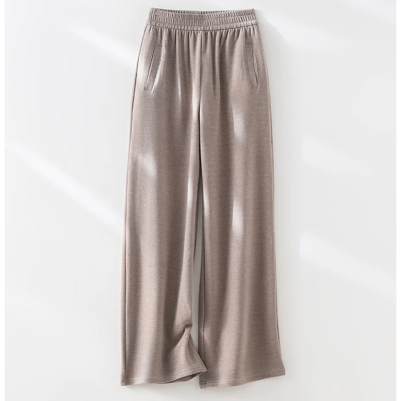 Damen Weite Komforthose mit hohem elastischem Bund und seitlichen Eingrifftaschen Drune
