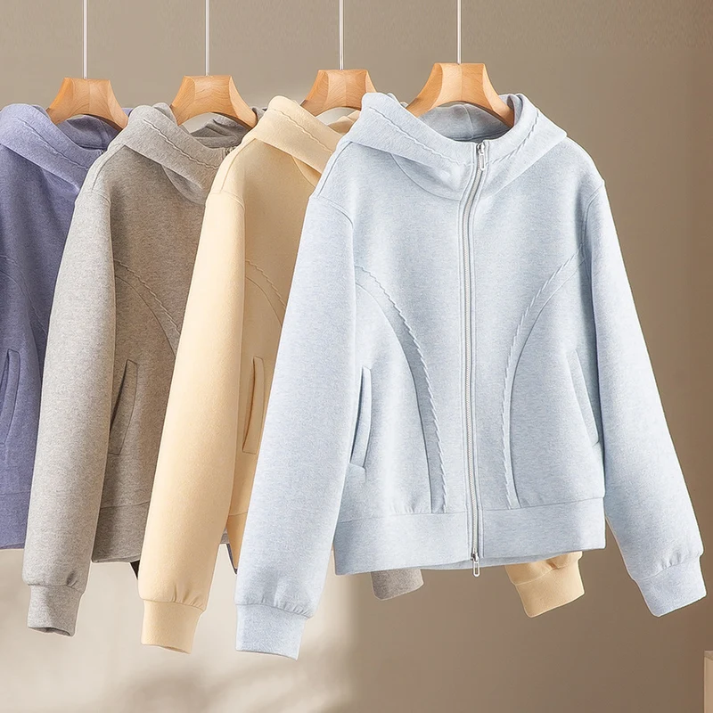 Damen Weiche High‑Waist Jogginghose aus Teddyfleece mit weitem Bein und Kordelzug Drune