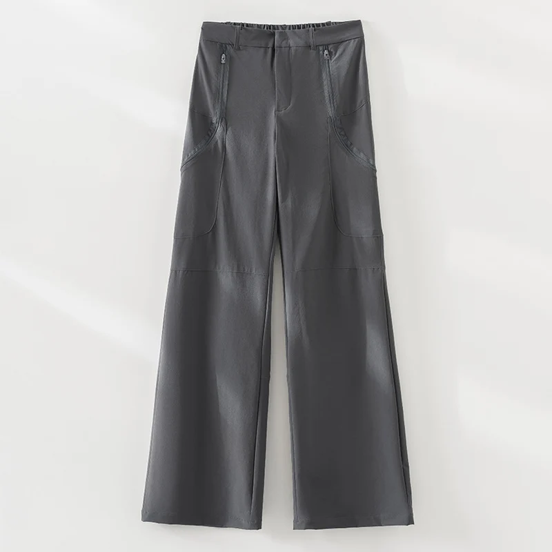 Damen Ultraleichter Kapuzen-Windbreaker mit Zwei-Wege‑Reißverschluss Drune