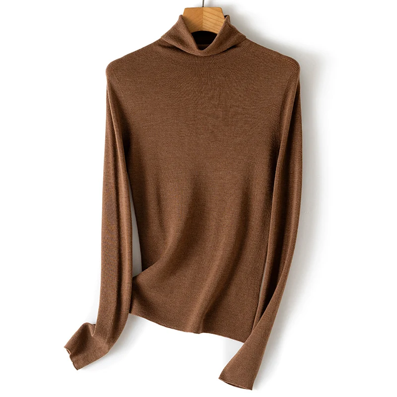 Damen Ultrafeiner Rollkragenpullover aus Feinstrick mit schmaler Silhouette Drune