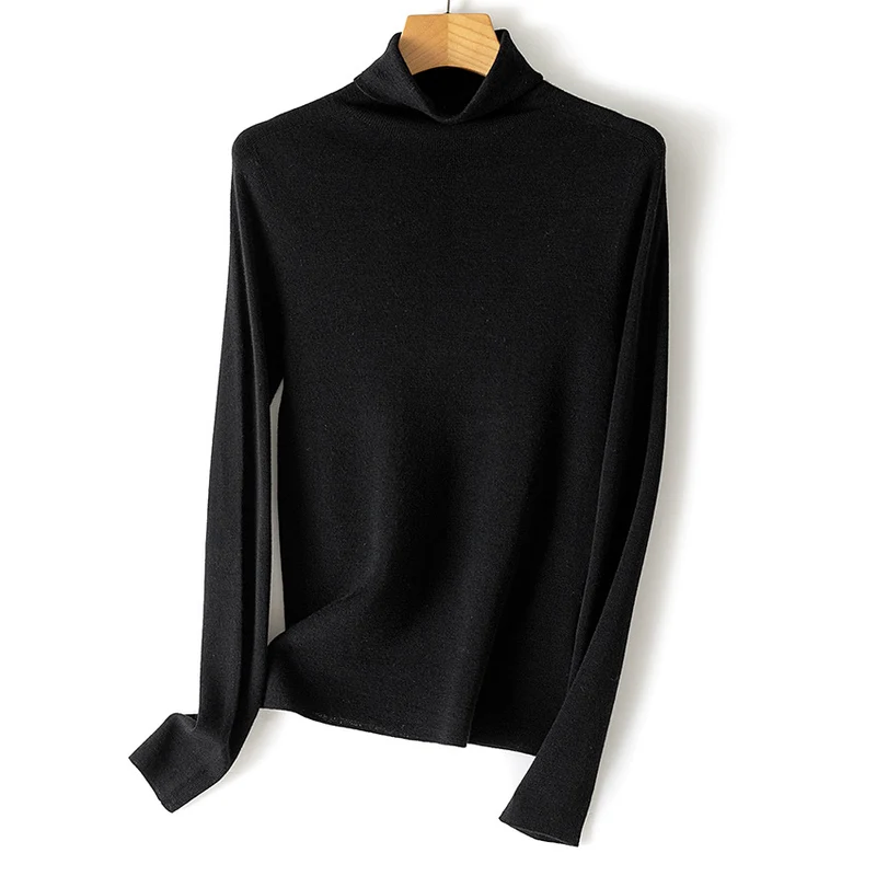 Damen Ultrafeiner Rollkragenpullover aus Feinstrick mit schmaler Silhouette Drune
