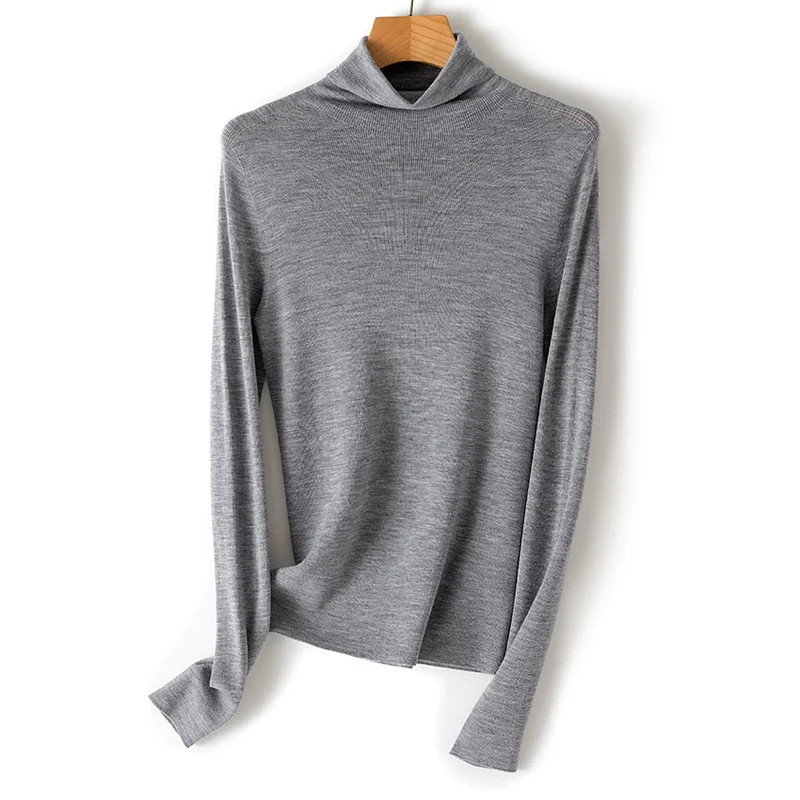 Damen Ultrafeiner Rollkragenpullover aus Feinstrick mit schmaler Silhouette Drune