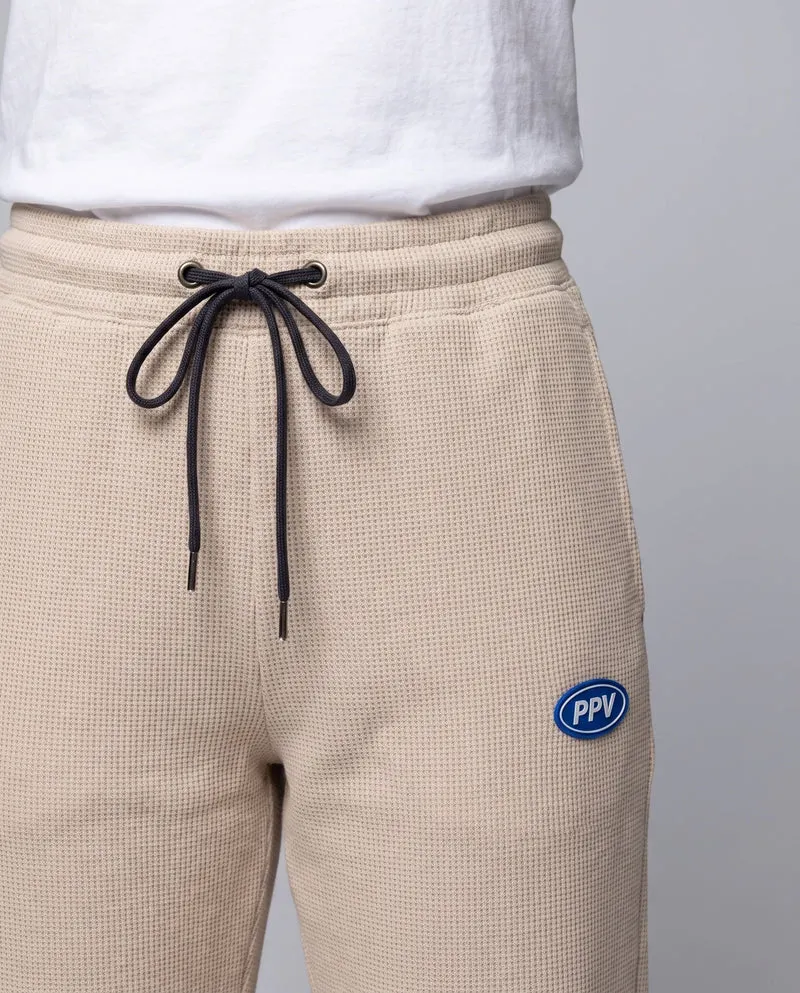Frauen lockere Cord-Jogginghosen mit Patchwork-Seitenstreifen, elastischem Bund und Bündchen Drune