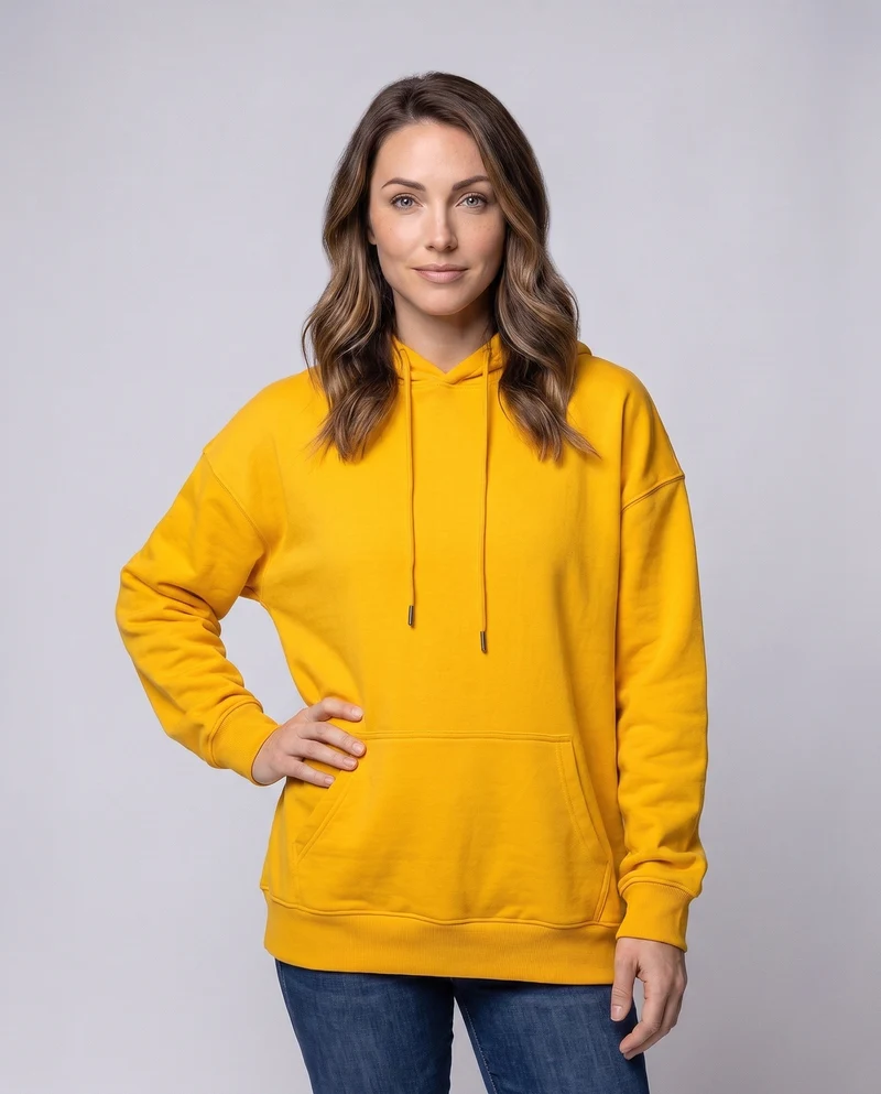 Damen Oversize Hoodie in Relaxed Fit mit Kängurutasche Drune