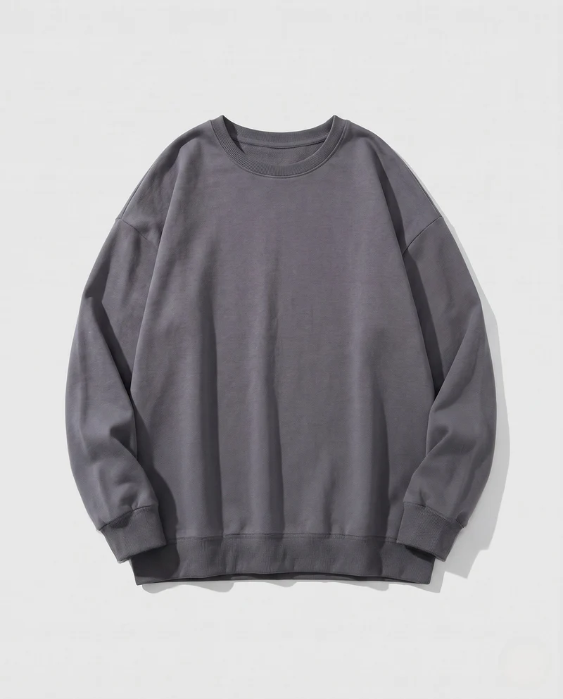 Damen Oversized Sweatshirt mit Rundhalsausschnitt und Drop-Shoulder Drune