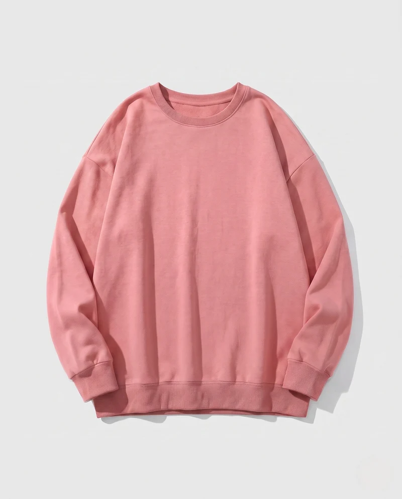 Damen Oversized Sweatshirt mit Rundhalsausschnitt und Drop-Shoulder Drune