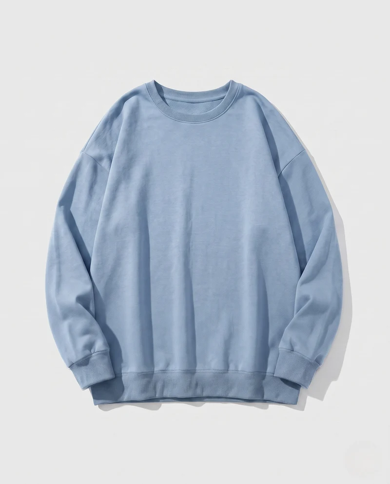 Damen Oversized Sweatshirt mit Rundhalsausschnitt und Drop-Shoulder Drune