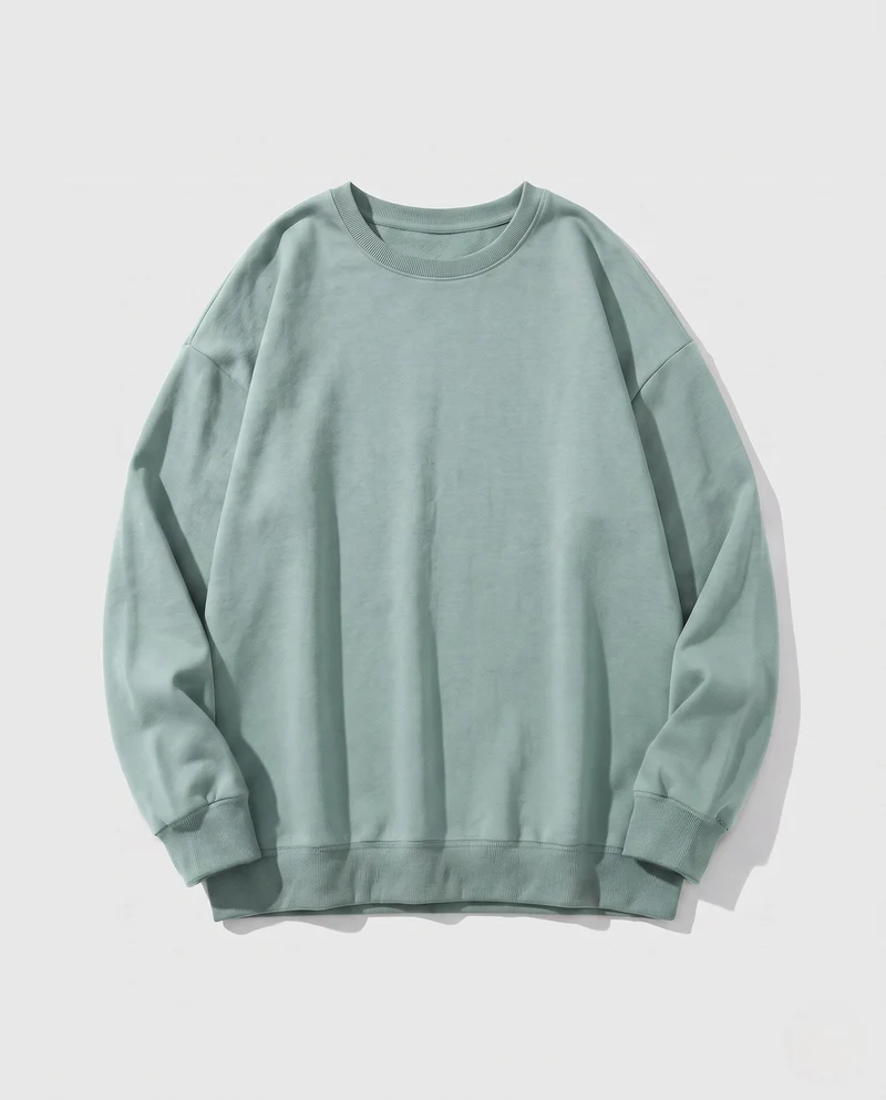 Damen Oversized Sweatshirt mit Rundhalsausschnitt und Drop-Shoulder Drune