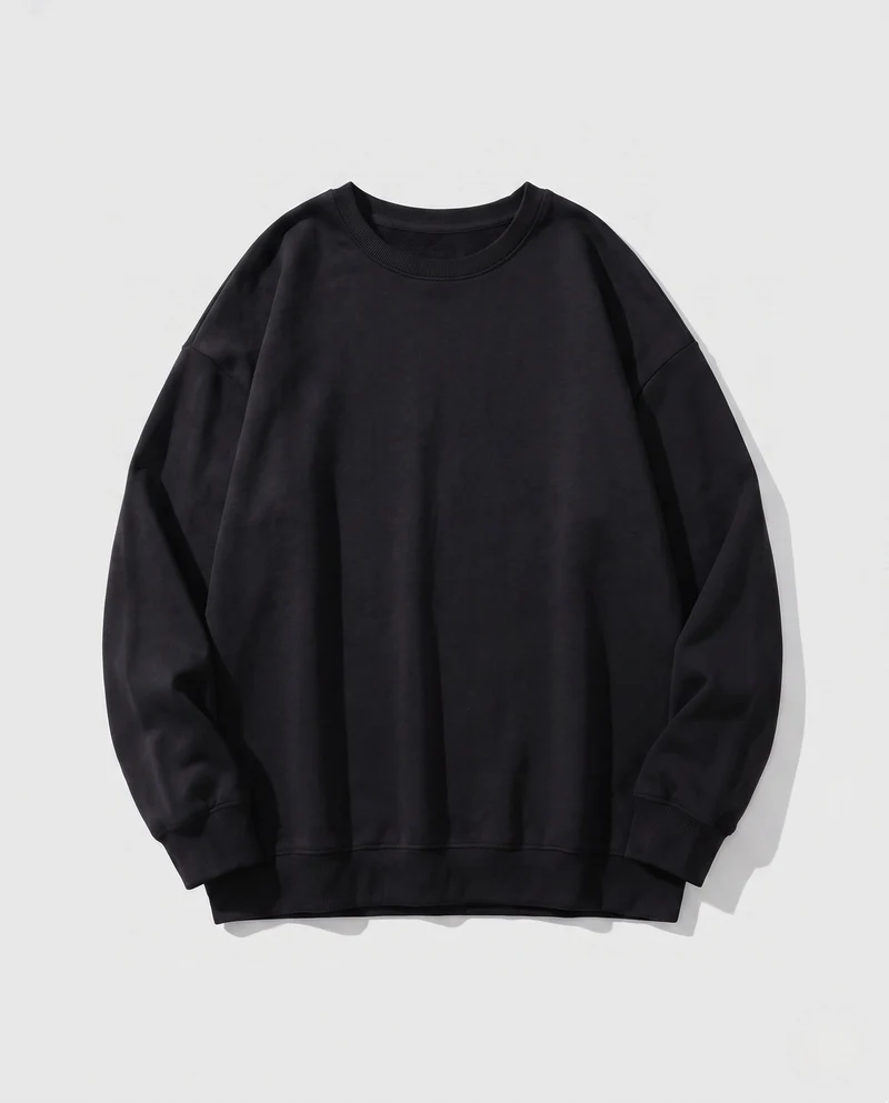 Damen Oversized Sweatshirt mit Rundhalsausschnitt und Drop-Shoulder Drune