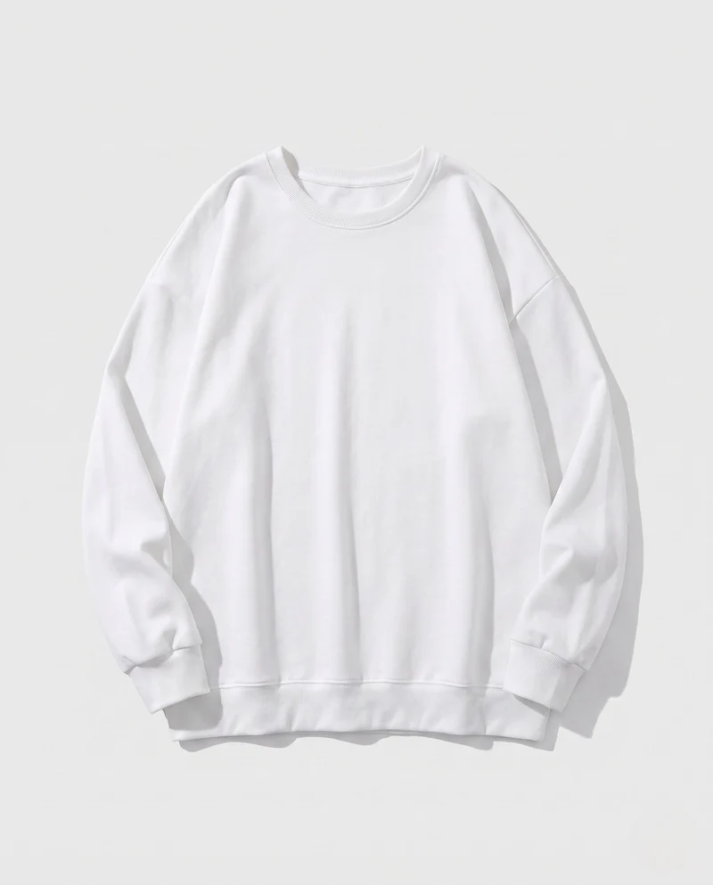Damen Oversized Sweatshirt mit Rundhalsausschnitt und Drop-Shoulder Drune