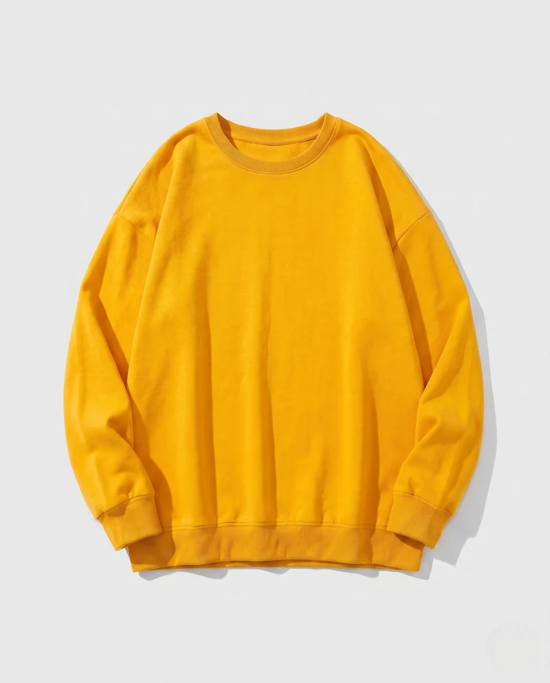 Damen Oversized Sweatshirt mit Rundhalsausschnitt und Drop-Shoulder Drune