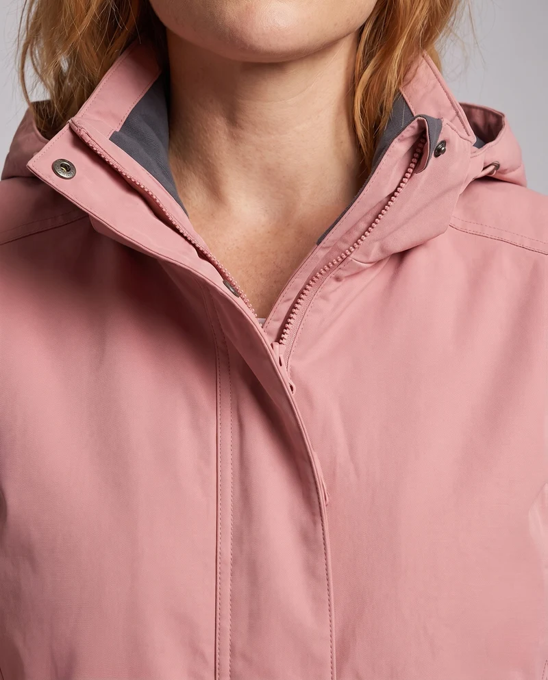 Damen Softshell-Parka mit abnehmbarer Fleece-Innenjacke und verstellbarer Kapuze Drune