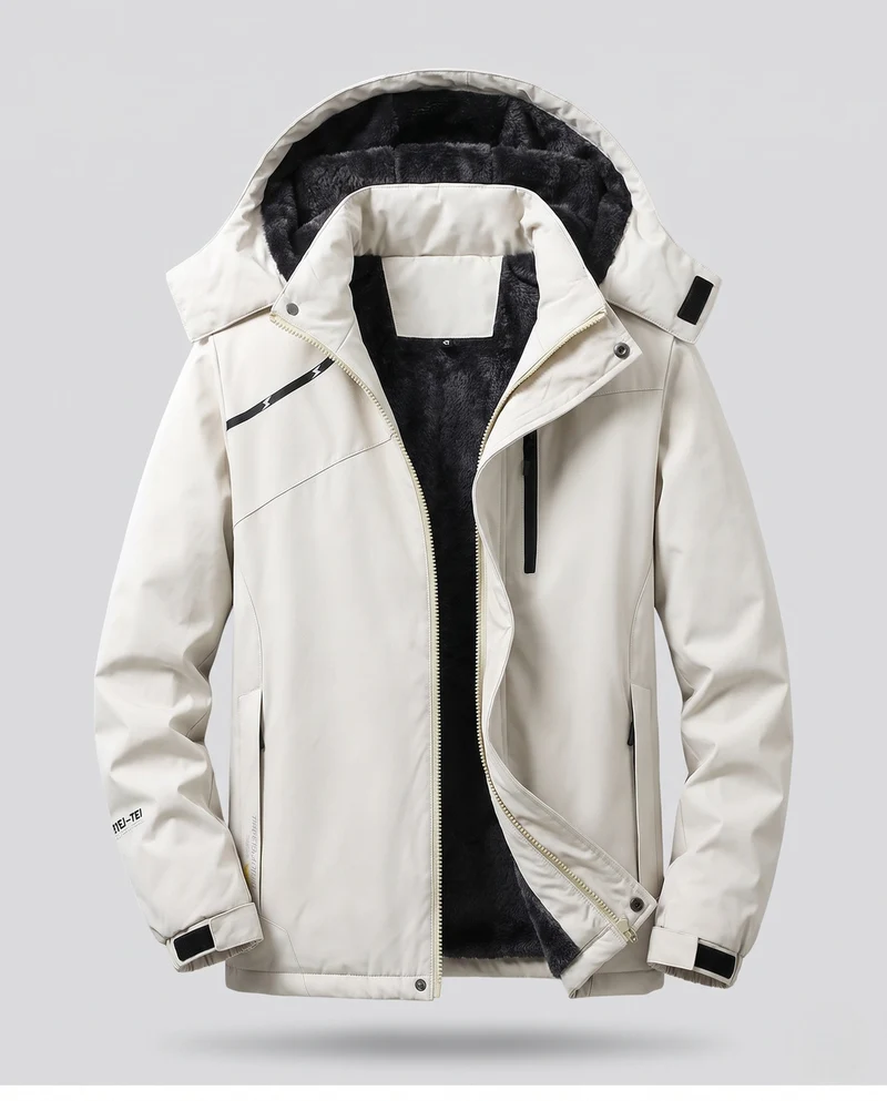 Damen vielseitiger Kapuzenparka mit wärmendem Fleece-Futter und wasserabweisender Oberfläche Drune
