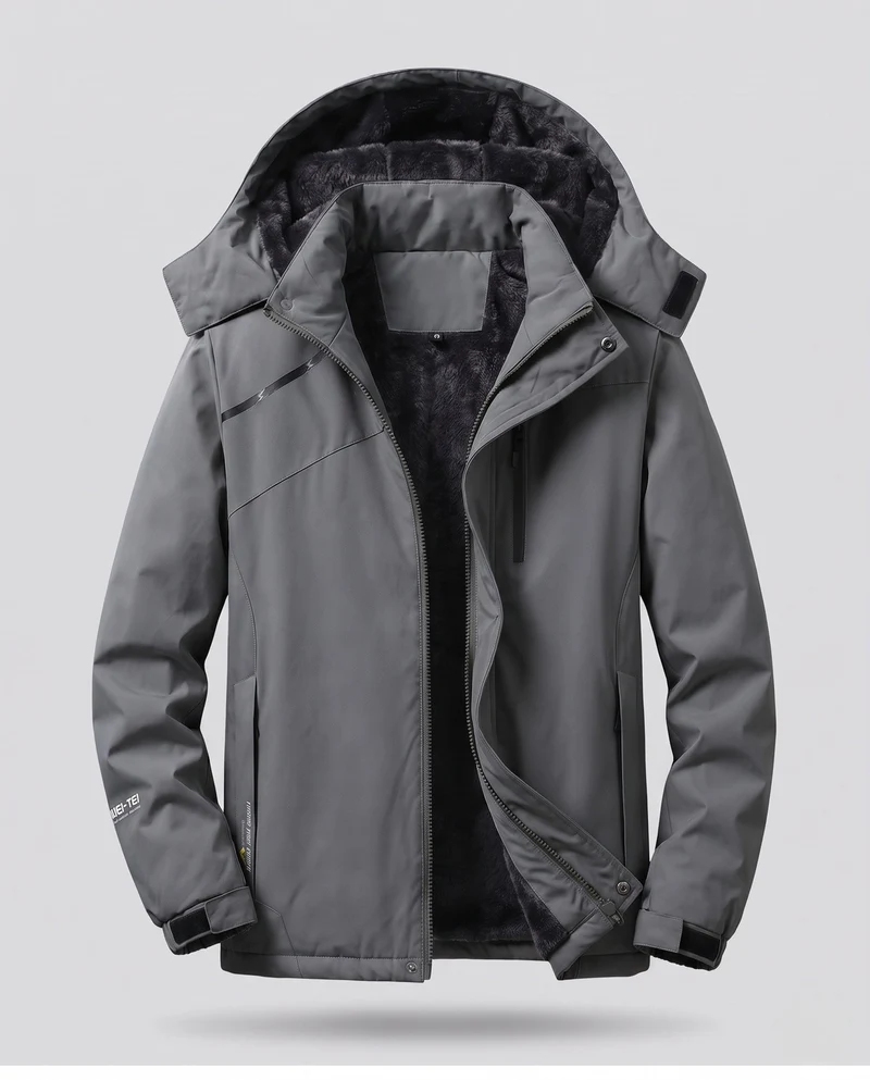 Damen vielseitiger Kapuzenparka mit wärmendem Fleece-Futter und wasserabweisender Oberfläche Drune