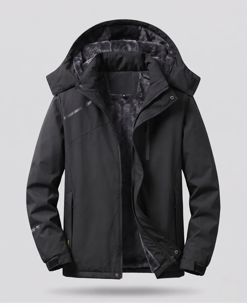 Damen vielseitiger Kapuzenparka mit wärmendem Fleece-Futter und wasserabweisender Oberfläche Drune