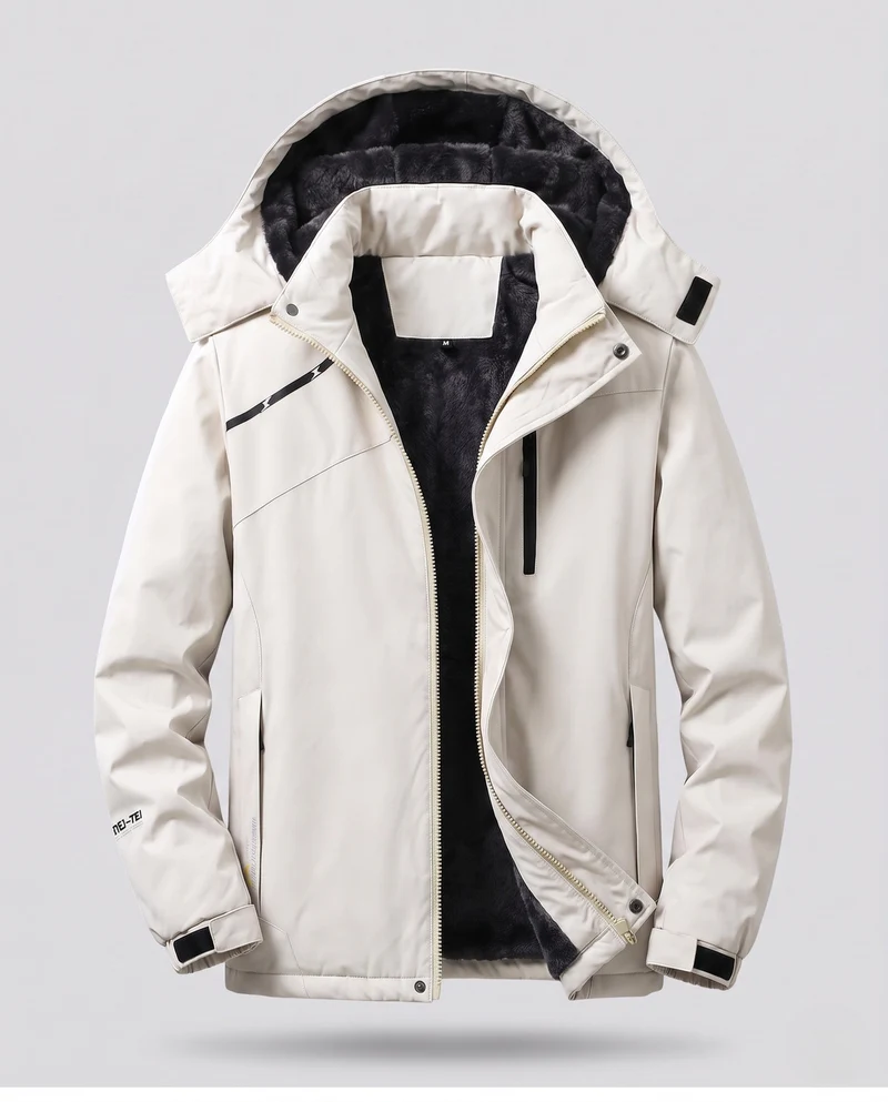 Damen vielseitiger Kapuzenparka mit wärmendem Fleece-Futter und wasserabweisender Oberfläche Drune