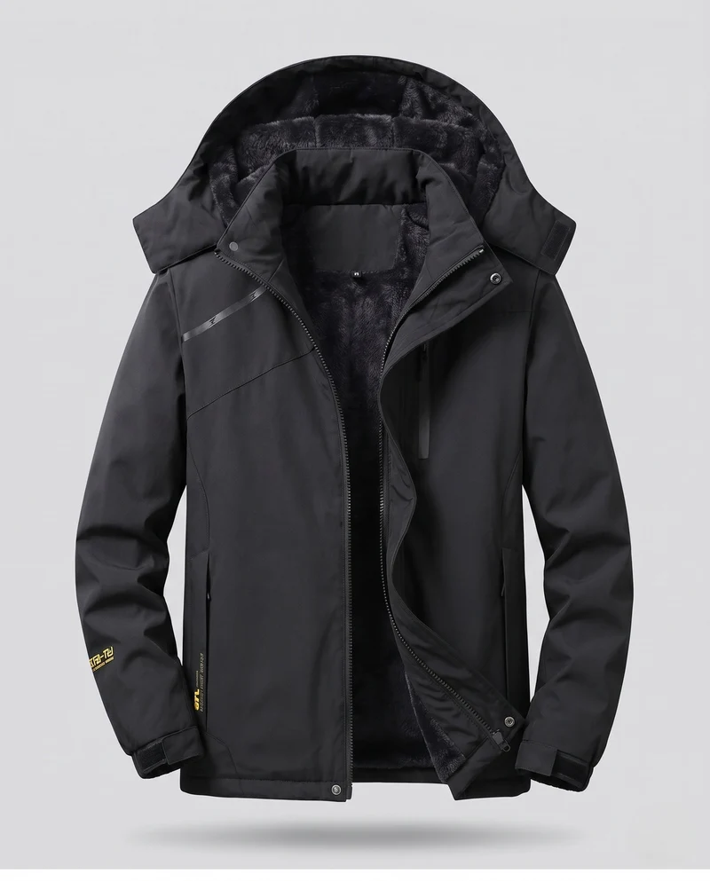 Damen vielseitiger Kapuzenparka mit wärmendem Fleece-Futter und wasserabweisender Oberfläche Drune