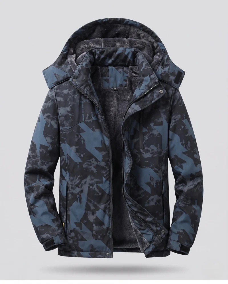 Damen vielseitiger Kapuzenparka mit wärmendem Fleece-Futter und wasserabweisender Oberfläche Drune