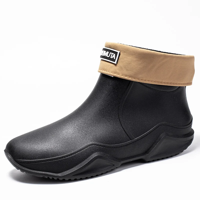 Damen wasserdichte Kurzstiefel mit faltbarem Manschettenkragen Drune