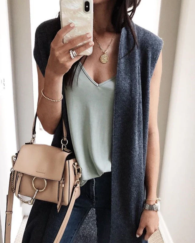 Damen Strickweste im lässigen Oversized-Design mit offenen Fronten und kurzer Ärmellänge Drune