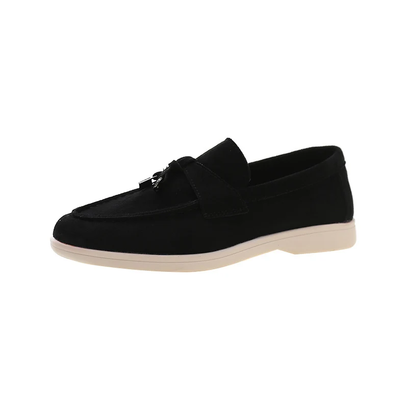 Damen Elegante Wildleder-Loafer mit Quasten und gepolstertem Komfortfußbett Drune