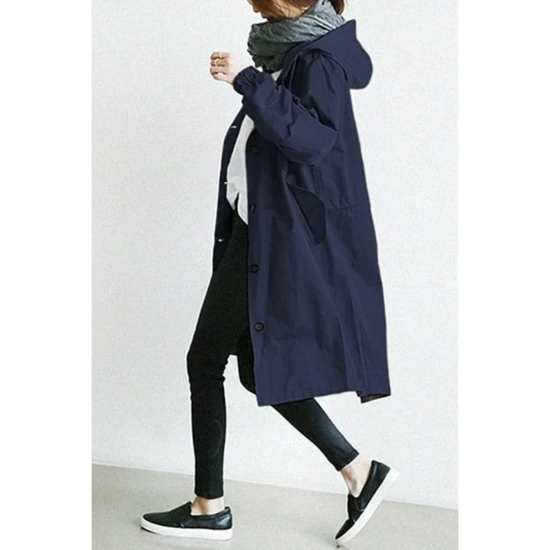 Drune | Isabelle Langer Damen-Trenchcoat mit Kapuze