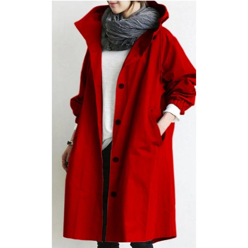Drune | Isabelle Langer Damen-Trenchcoat mit Kapuze