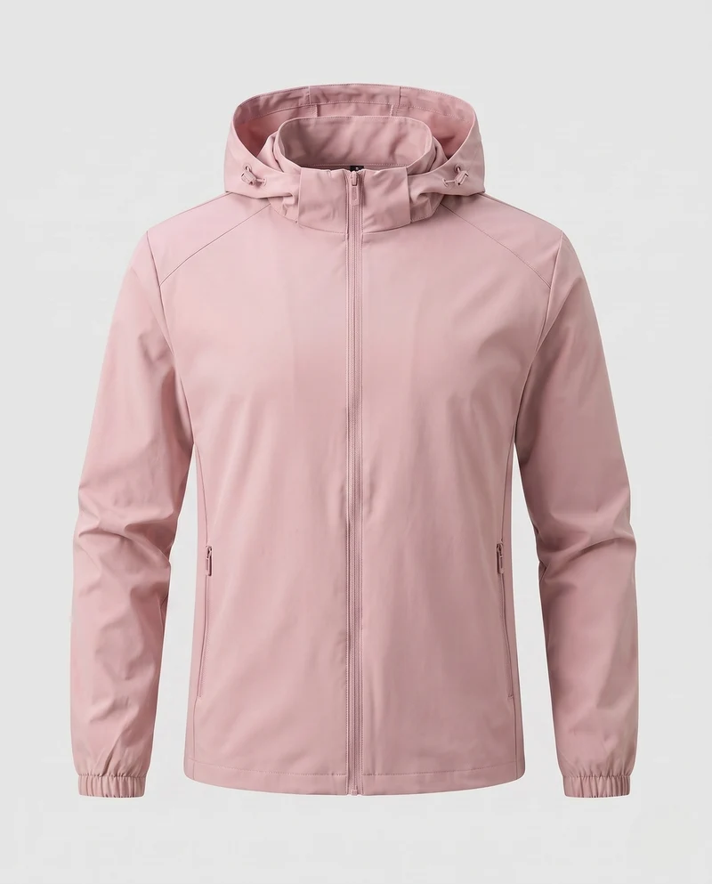 Herren nan leichte wasserabweisende Softshelljacke mit Kapuze und Reißverschluss Drune