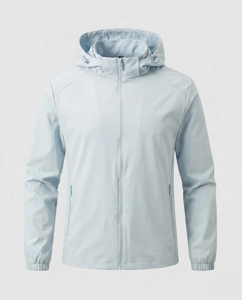 Herren nan leichte wasserabweisende Softshelljacke mit Kapuze und Reißverschluss Drune