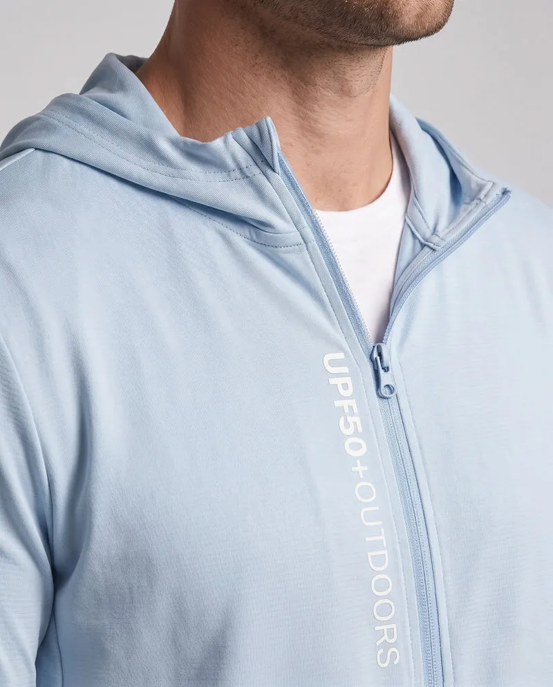 Herren atmungsaktive UV-Schutzjacke mit Kapuze Drune