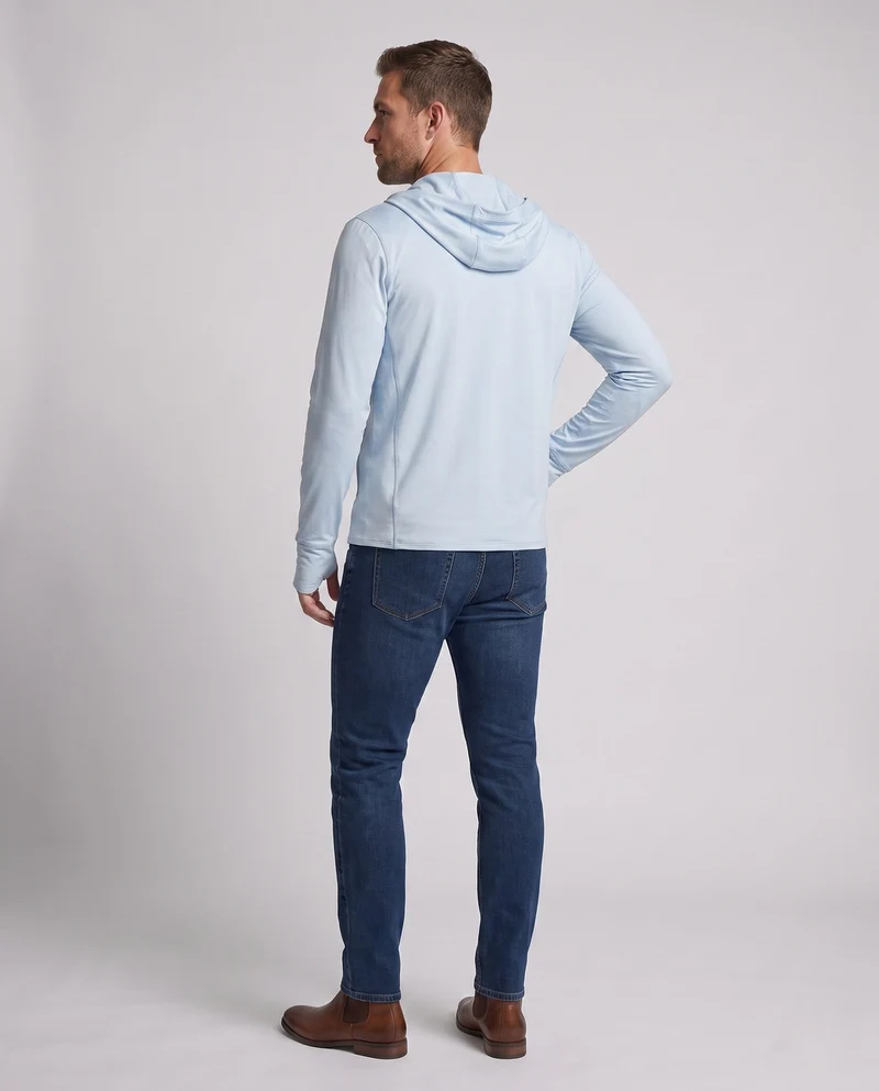 Herren atmungsaktive UV-Schutzjacke mit Kapuze Drune