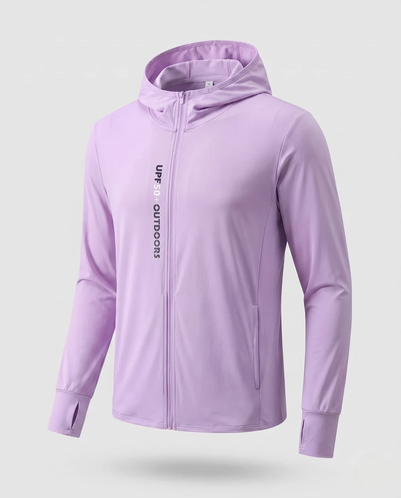 Herren atmungsaktive UV-Schutzjacke mit Kapuze Drune
