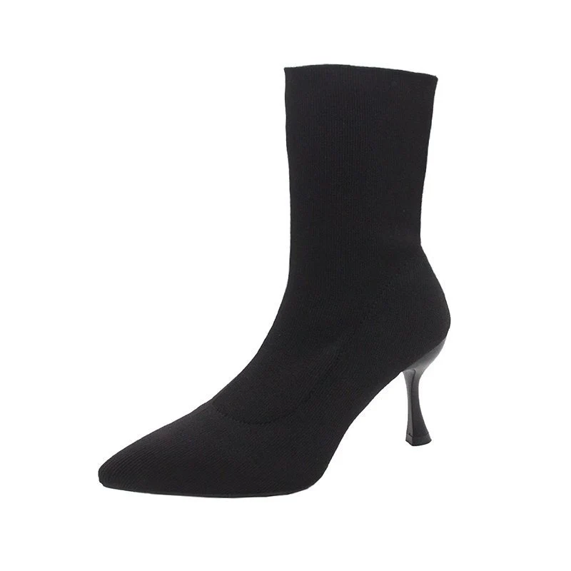 Damen Stretch‑Stiefelette mit spitzer Zehenform und schlankem Stiletto‑Absatz Drune