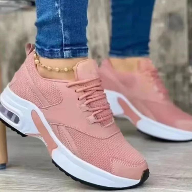 Damen Luftiger Mesh‑Plateau Sneaker mit sichtbarer Luftkammer Drune