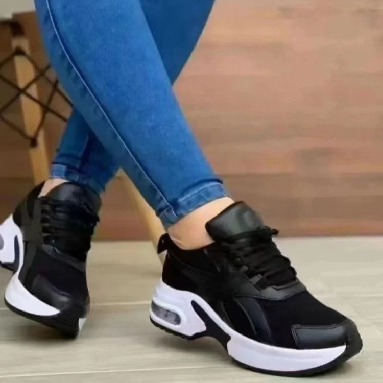 Damen Luftiger Mesh‑Plateau Sneaker mit sichtbarer Luftkammer Drune