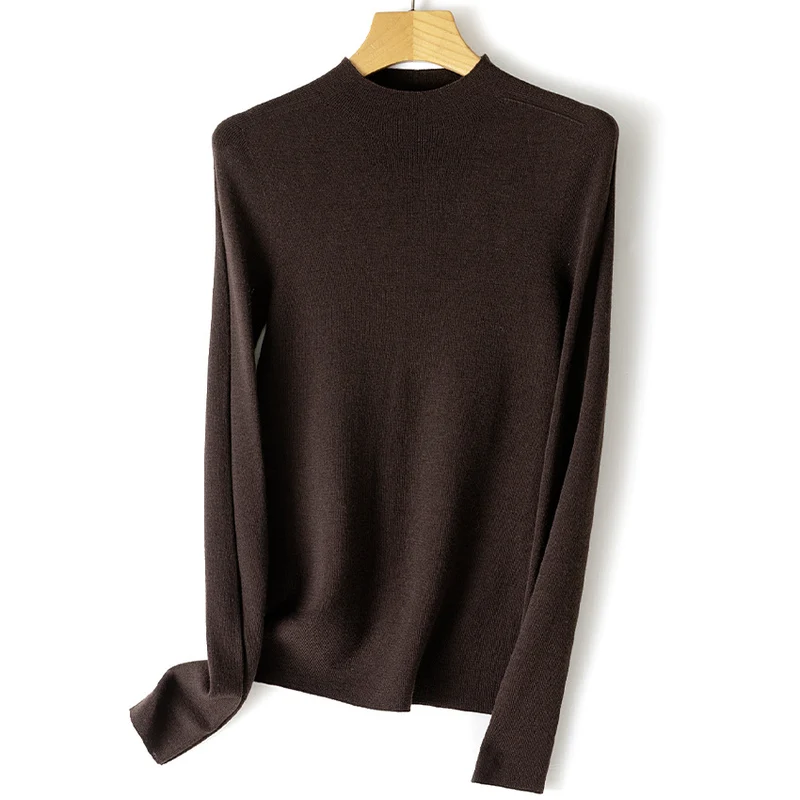 Damen Feinstrickpullover mit Stehkragen und schlanker Silhouette Drune