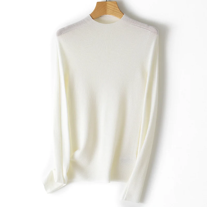 Damen Feinstrickpullover mit Stehkragen und schlanker Silhouette Drune