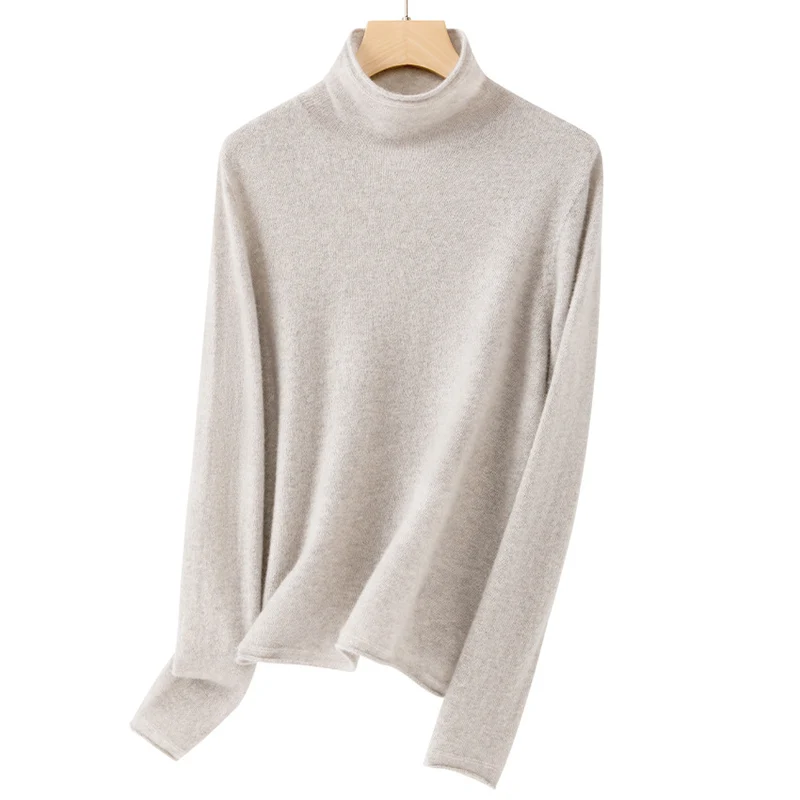 Damen Feinstrick-Rollkragenpullover mit schmaler Passform und hochwertiger Jersey-Qualität Drune