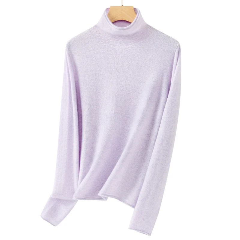 Damen Feinstrick-Rollkragenpullover mit schmaler Passform und hochwertiger Jersey-Qualität Drune